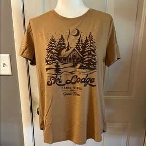Maurices Brown Cabin Graphic Tee